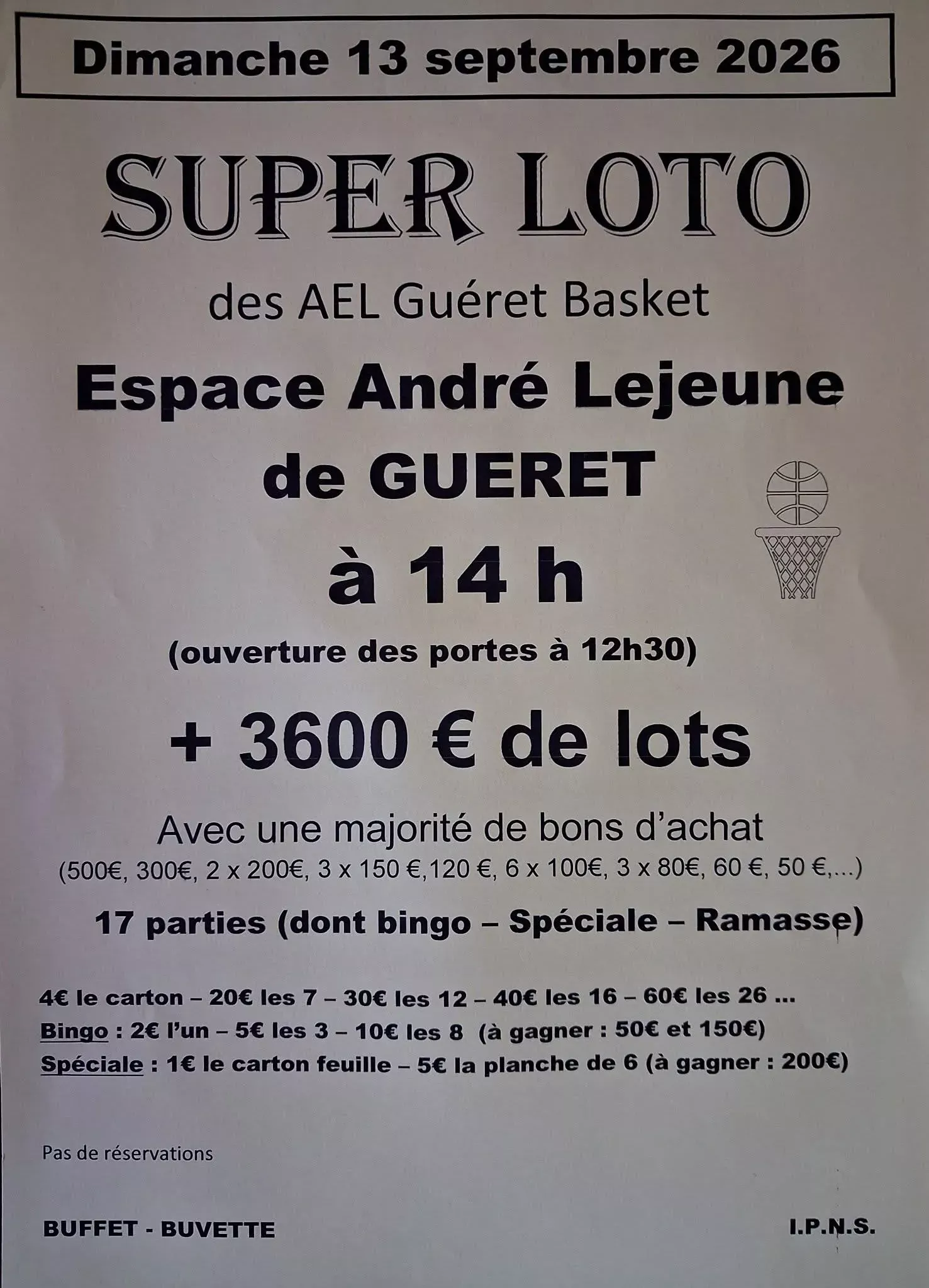 Super loto GUERET