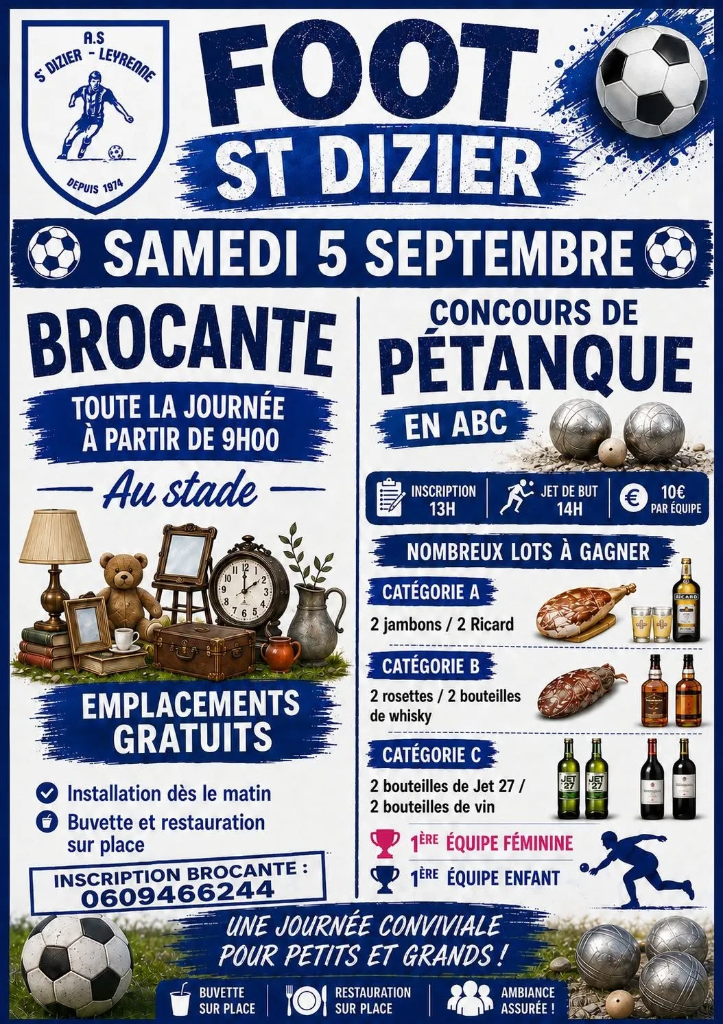 Brocante & concours de pétanque ST DIZIER MASBARAUD
