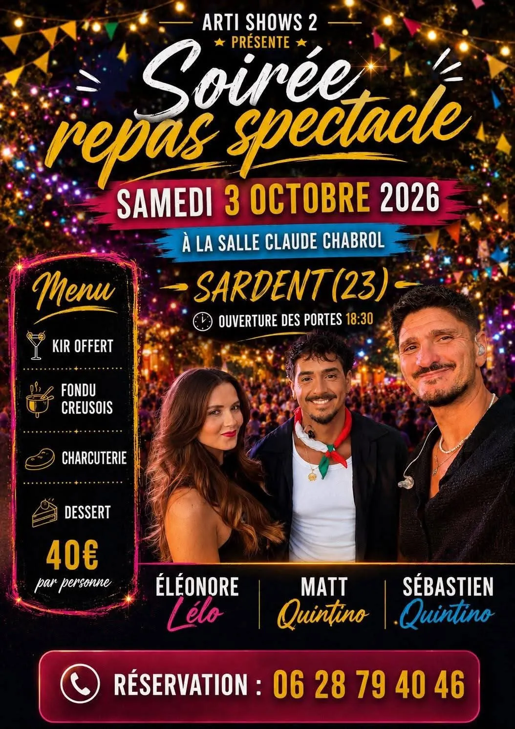 Soirée spectacle SARDENT
