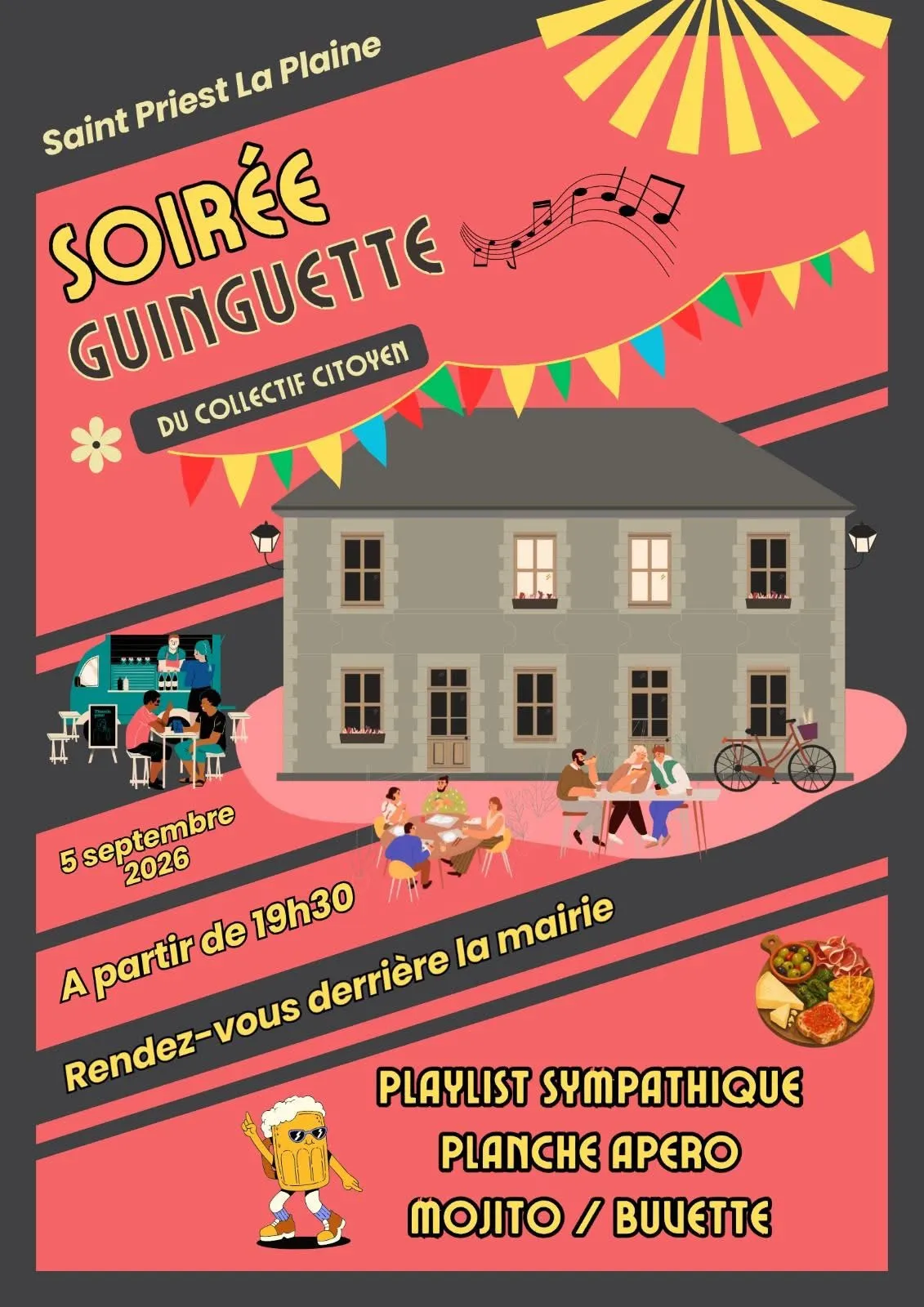 Soirée guinguette ST PRIEST LA PLAINE