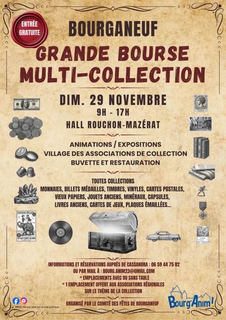 Bourse aux collections BOURGANEUF