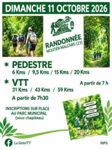 Randonnée pédestre MOUTIER-MALCARD