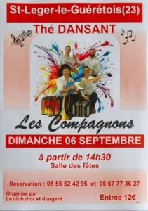 Thé dansant ST LEGER LE GUERETOIS