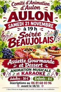 Soirée beaujolais AULON
