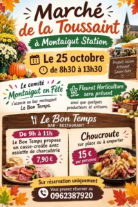 Marché de la Toussaint MONTAIGUT-STATION