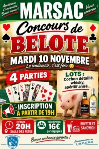 Concours de belote MARSAC