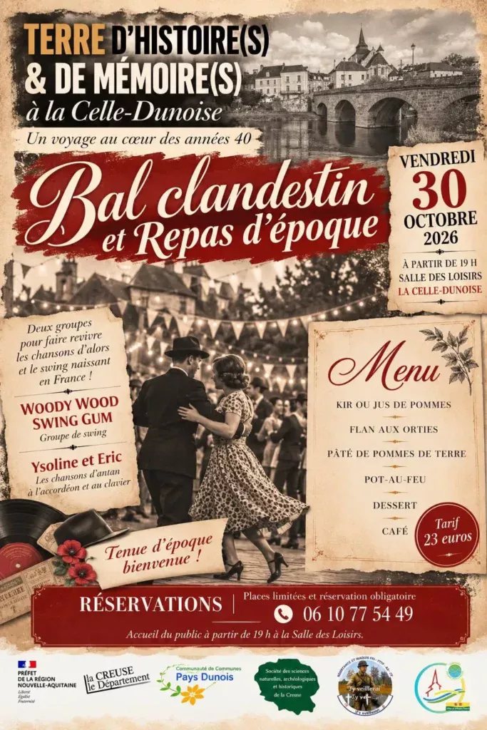 Bal et repas LA CELLE DUNOISE